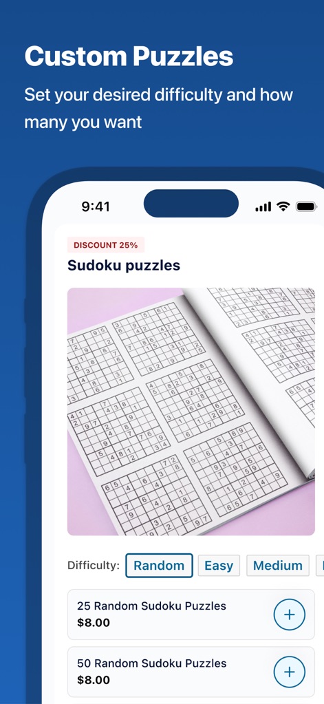 Inmate Photos, send to prison - The app offers customizable recreational content, such as Sudoku puzzles, allowing users to adjust difficulty levels and specify quantities.