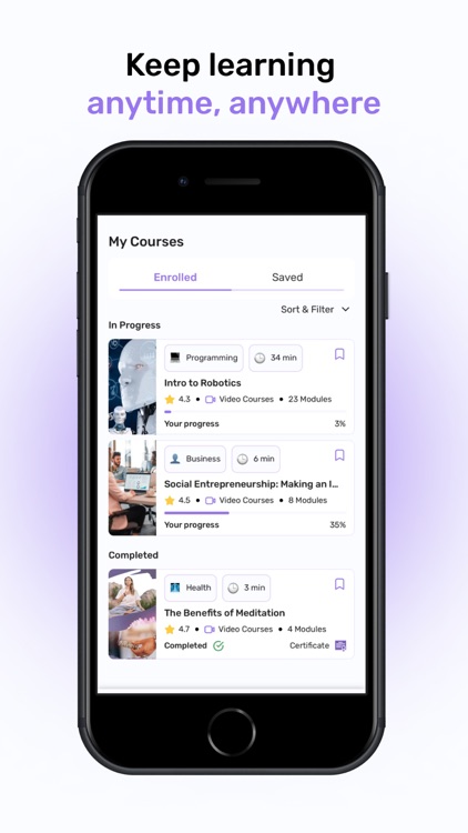 Minutelore - Online courses screenshot-4