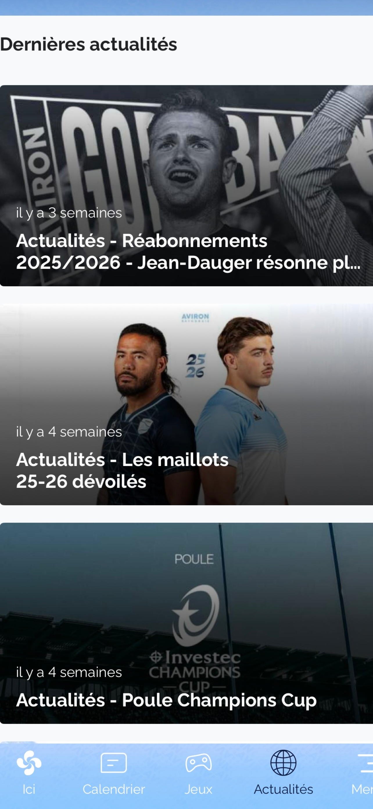 Aviron Bayonnais Rugby Pro screenshot 3