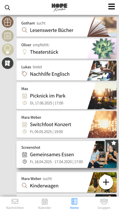 HOPE Kirche Winnenden app screenshot