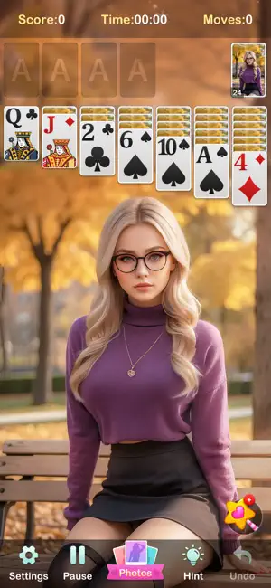 Solitaire Girls: Card Games screenshot 3
