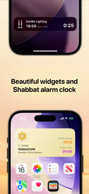 Shabbat Alarm Clock & Times screenshot 2