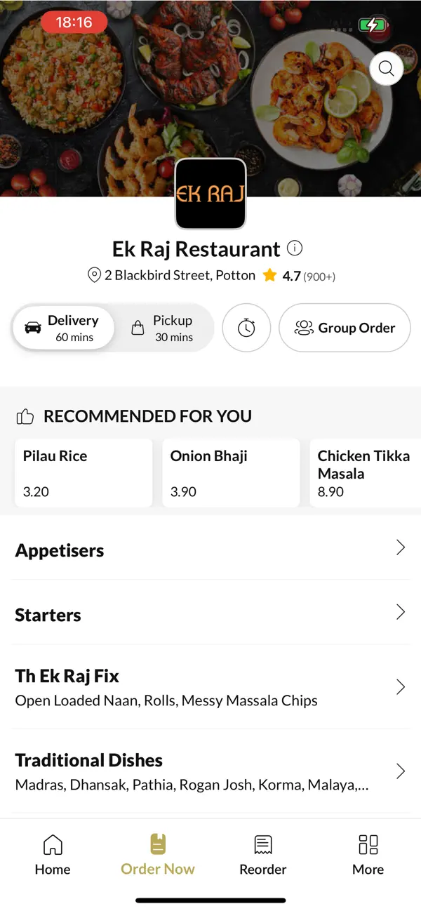 Screenshot #2 pour Ek Raj Restaurant