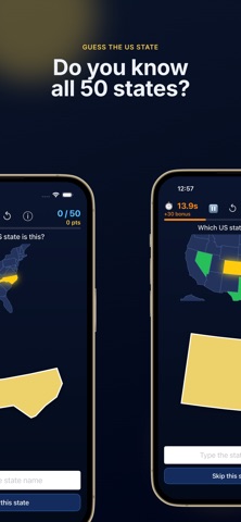 Guess the US State iPhone screenshot