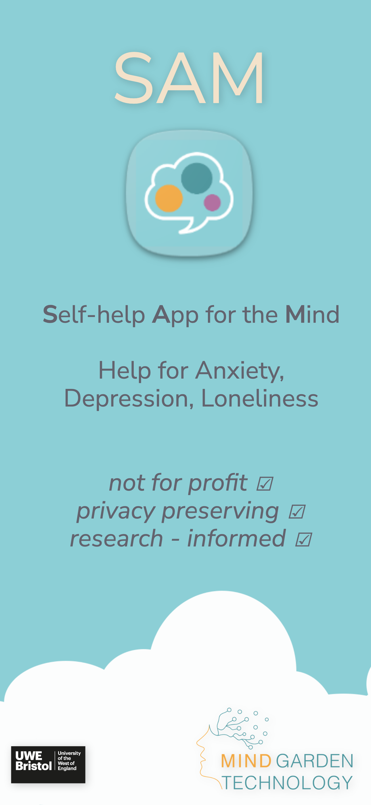 Selfhelp App for the Mind SAM