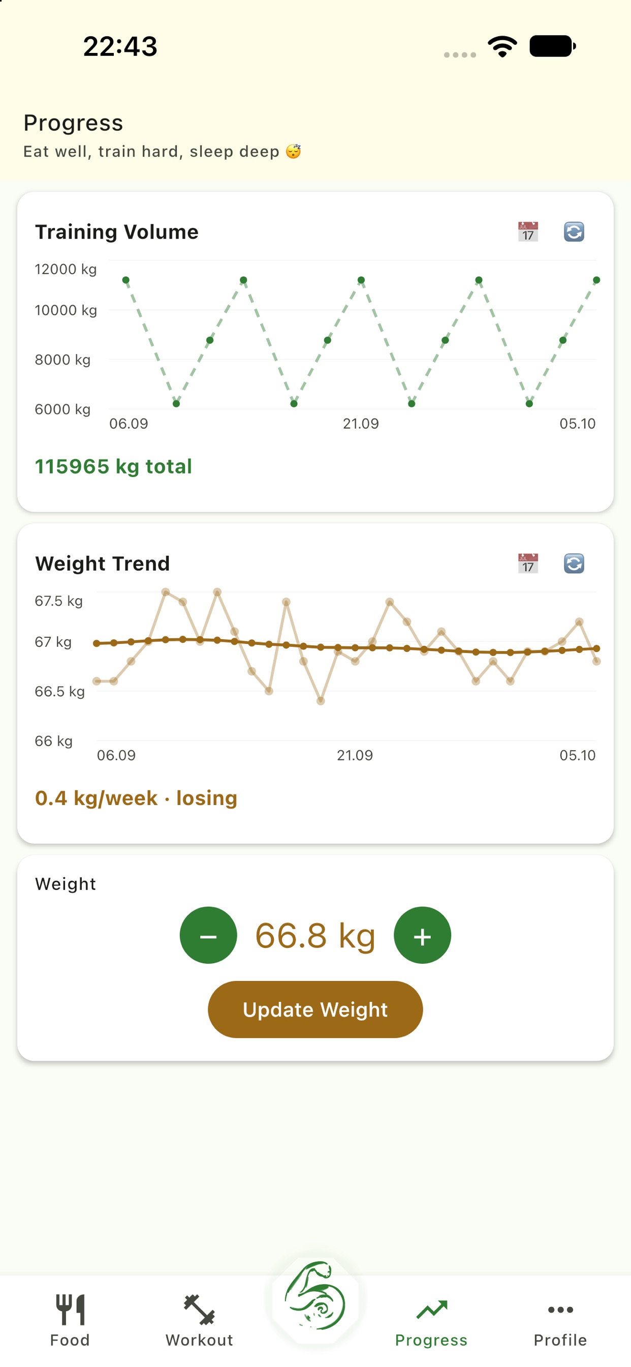 Screenshot 4 of FitKor: Gym & Macro Tracker