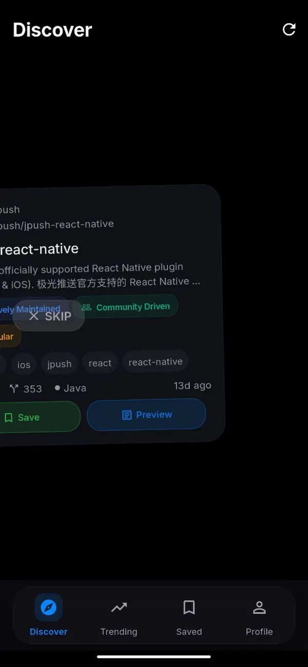 #5. Repoverse (iOS) di: Jignesh Mandana