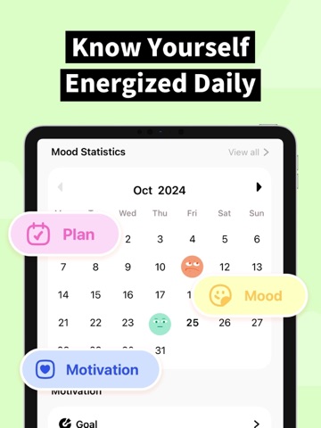 Daily Routine - Planner & Mood iPad screenshot