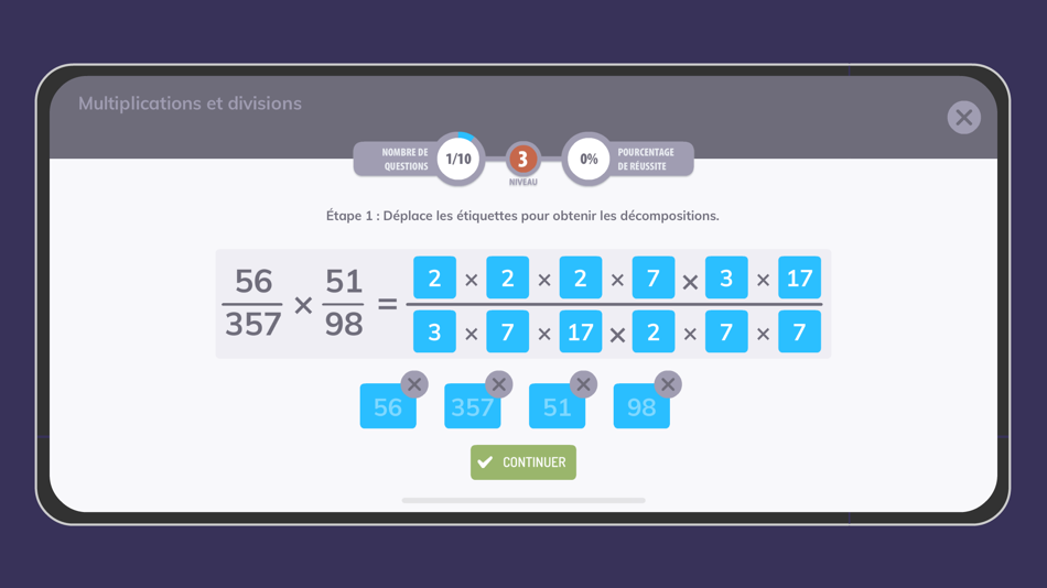 #8. Fractions Express (iOS) 由: Christophe Auclair