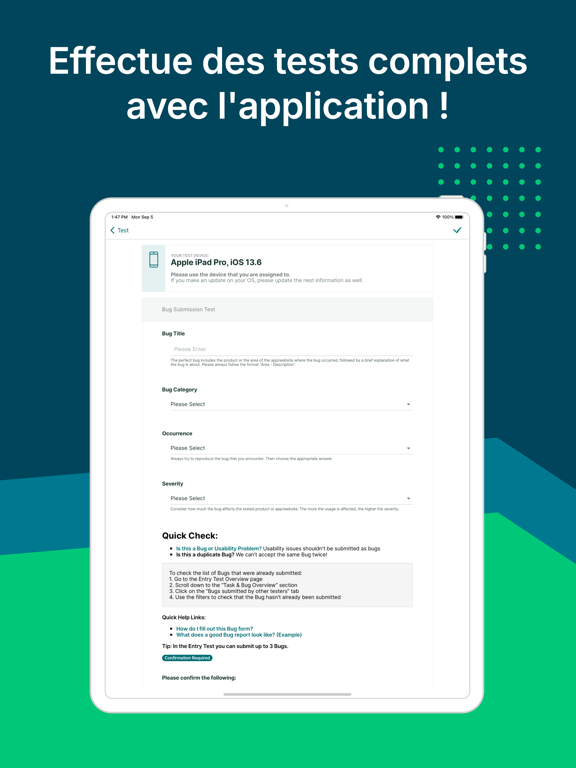 Screenshot #4 pour Testbirds Companion