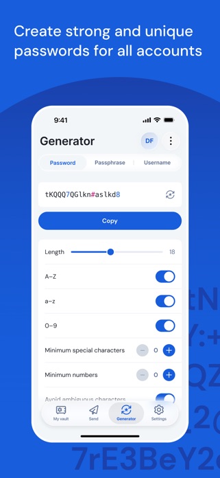 Bitwarden パスワードマネージャー スクリーンショット3