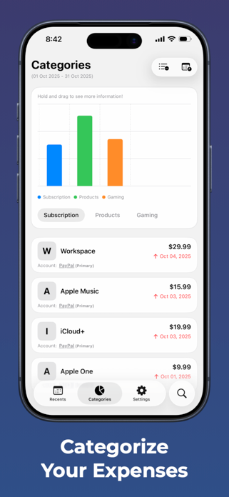 Expenzio - Expense Tracker Screenshot 2 of 5