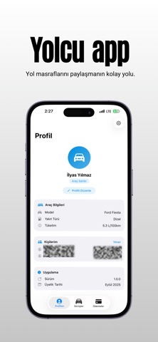 Yolcu – Masrafı kolayca paylaş screenshot