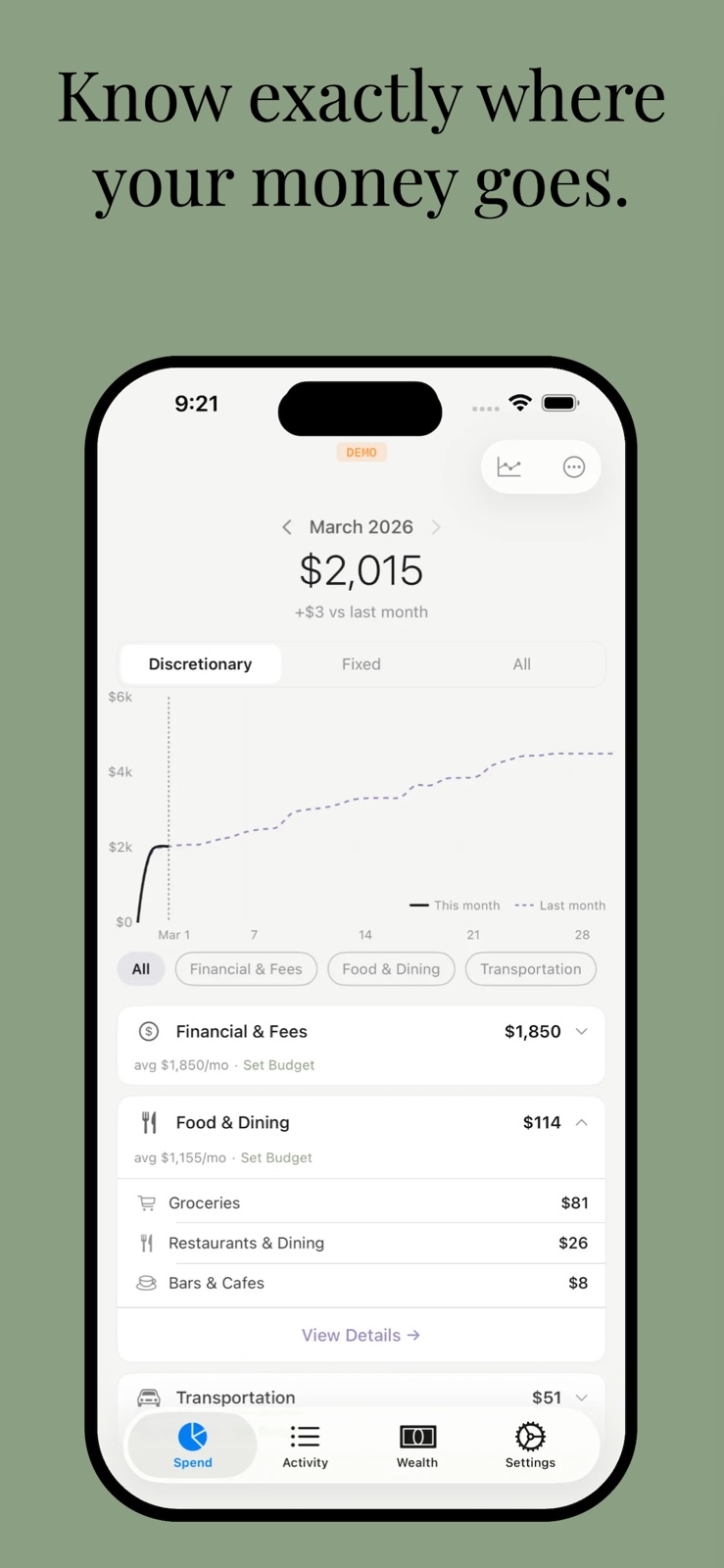 Strata Money Personal Finance iphone screenshot 1
