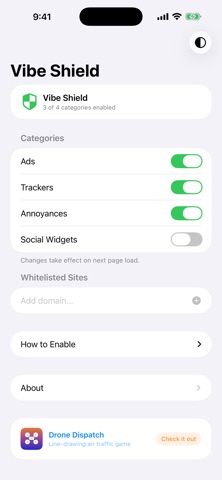 Vibe Shield: Smart Ad Blocker Screenshot 4 of 7