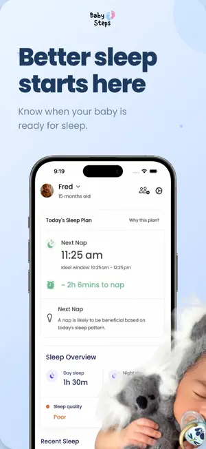 BabyStepsApp - Baby Sleep screenshot 1