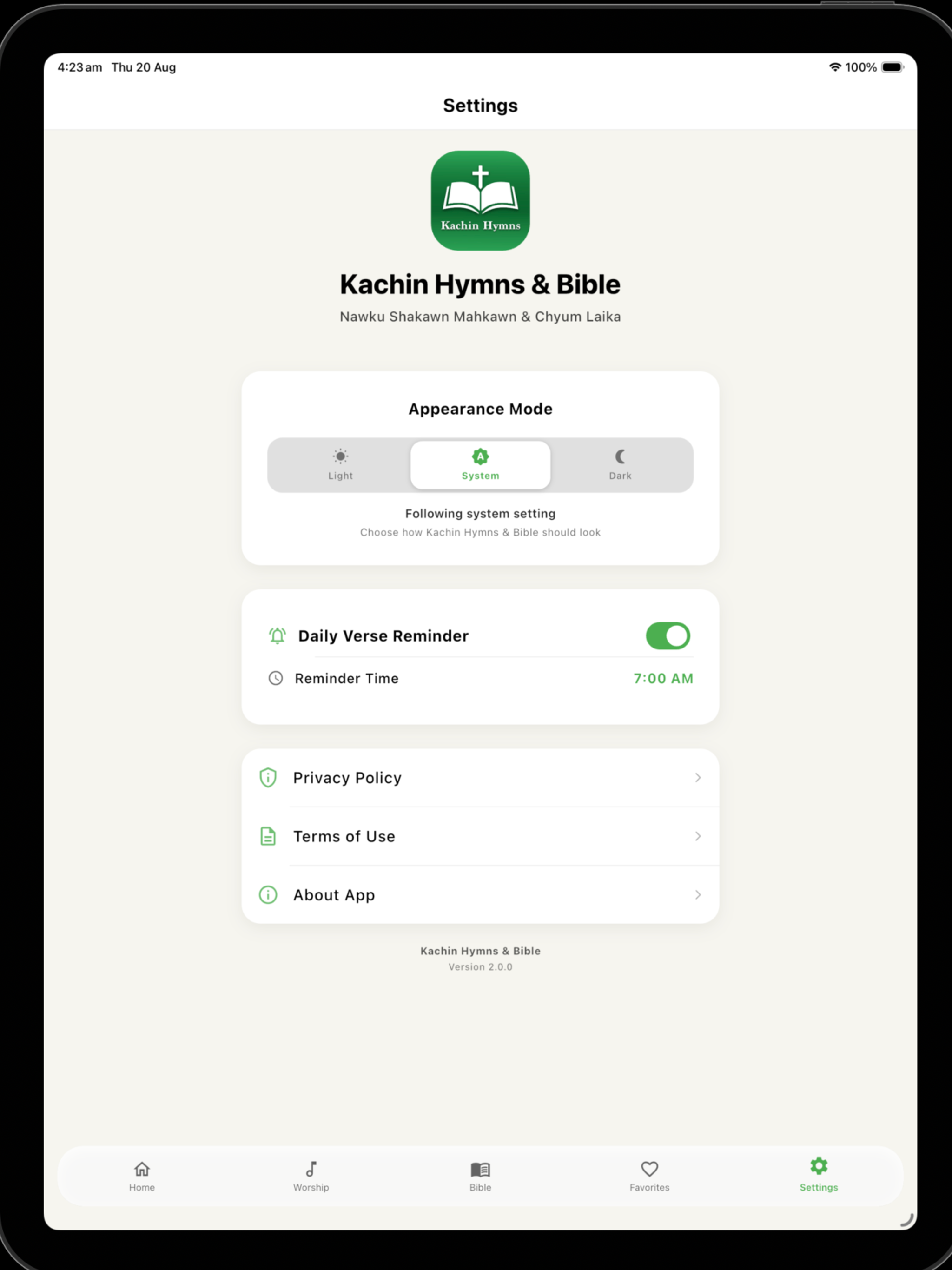 Kachin Hymns & Bible screenshot 12