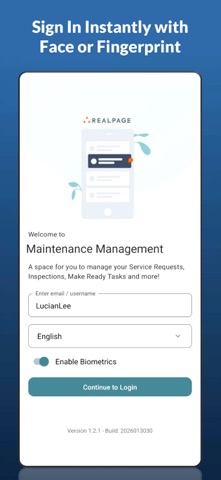 Maintenance Management screenshot