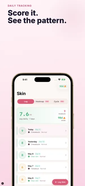 Acne Tracker - Clarity screenshot 2