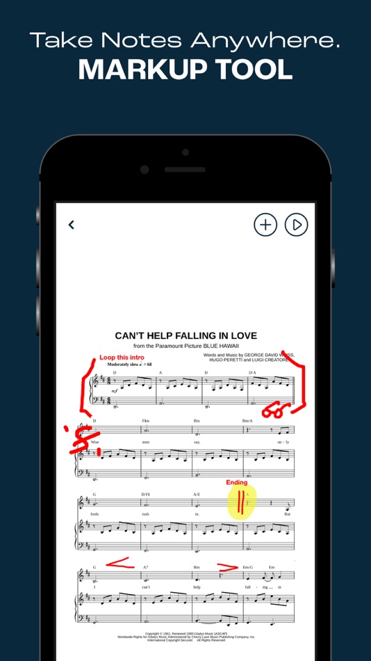 #7. Musicnotes: Sheet Music Reader (iOS) By: Musicnotes