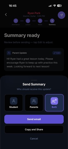 LessonFlow: Music Teacher Screenshot 8 of 10