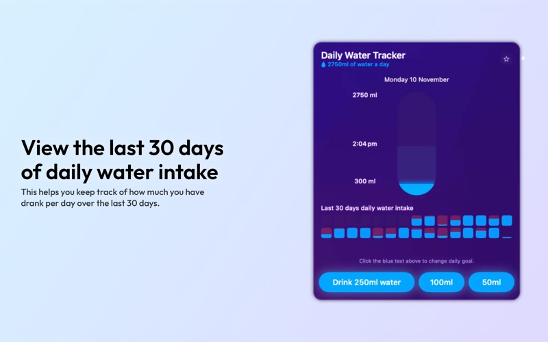 Daily Water Intake Tracker screenshot