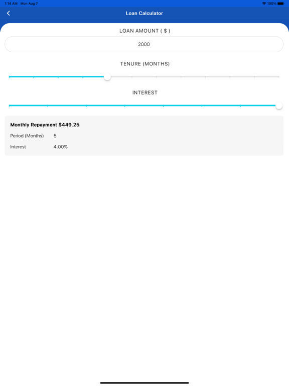 App screenshot