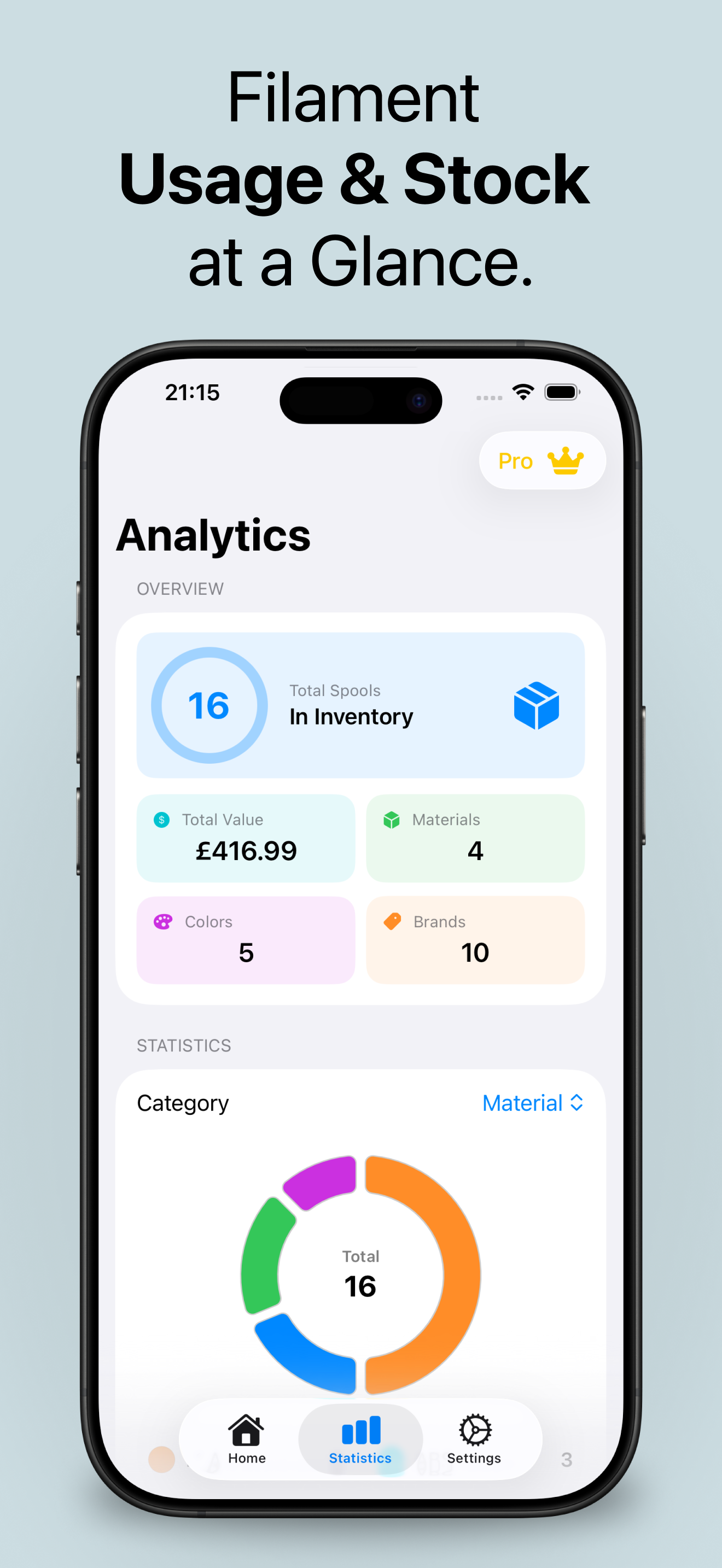 Spoolary: Filament Tracker screenshot 2