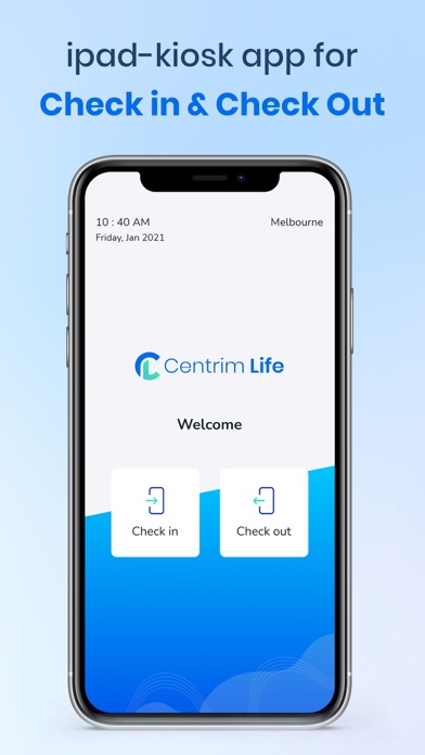 Screenshot #1 pour Centrimlife Visitor Manager
