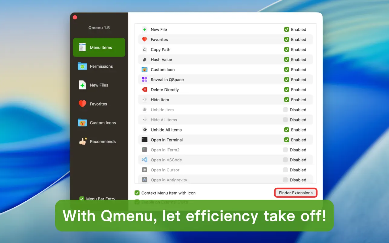 #4. Qmenu (macOS) De: 文达 田