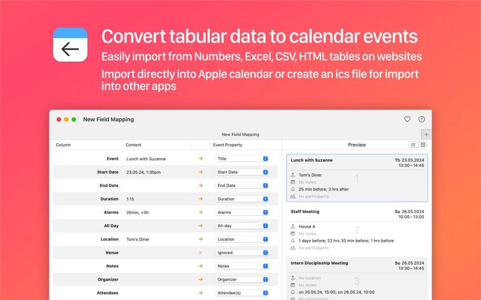 Importer for Calendar - 1.2.1 - (macOS)