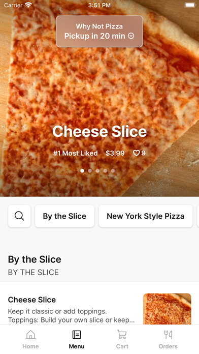 Why Not Pizza Screenshot
