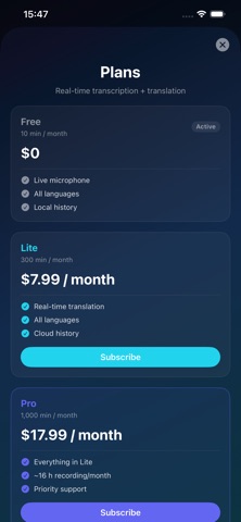 Eco: Live Translate Captions iPhone screenshot