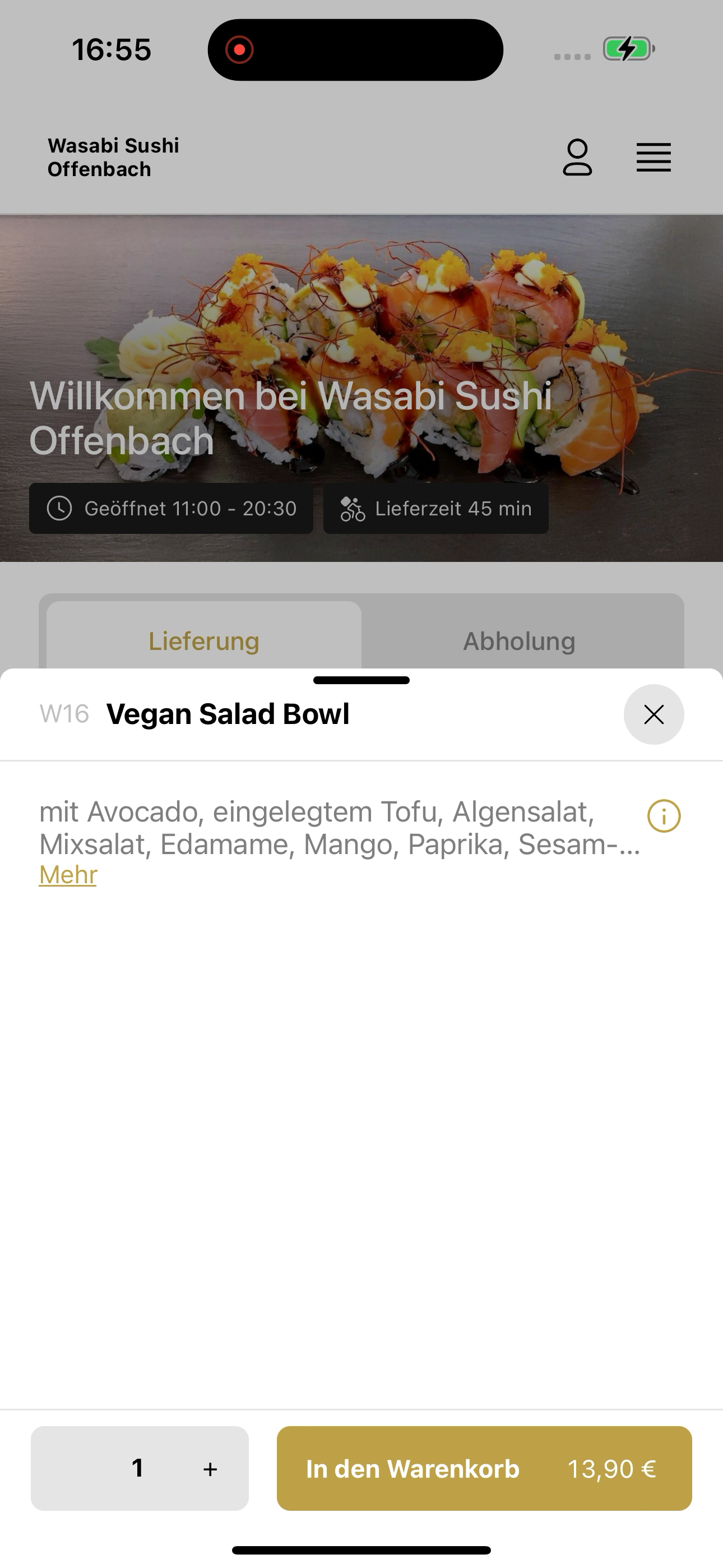 Wasabi Sushi Offenbach screenshot 7