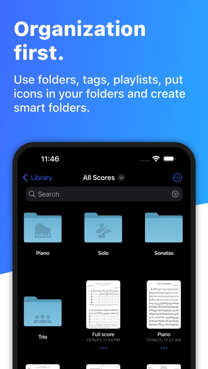digitalScore, read sheet music