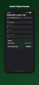 Belt Calculator: V-Belt Length screenshot