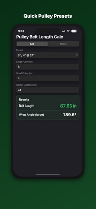 Belt Calculator: V-Belt Length screenshot 6