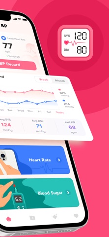 VitalPress: BP & Heart Rate iPhone screenshot
