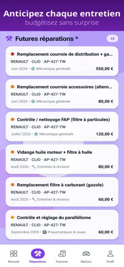 Capture d'écran de MyCars - Entretien Voitures IA sur iPhone 2