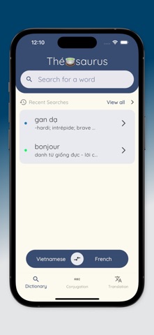 Từ điển Pháp Việt - Thésaurus screenshot