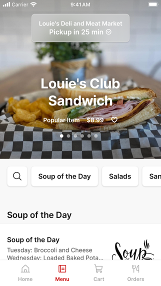 Louie's Deli and Market iPhone screenshot 2 - Food & Drink app