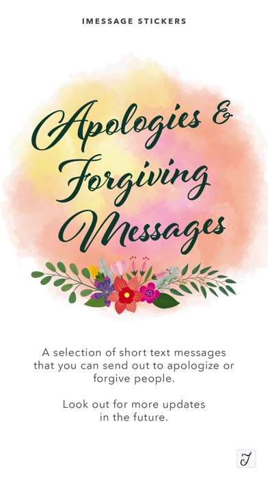 Apologies & Forgiving Messages Screenshot