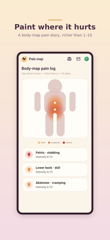 Wrenly: Endometriosis Tracker Screenshot 2 of 5