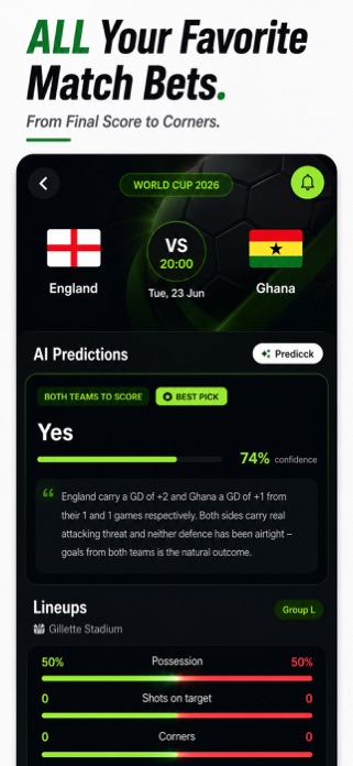 Football Predictions: AI Tips Screenshot 3 of 5