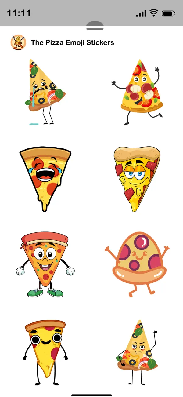 Screenshot #3 pour The Pizza Emoji Sticker