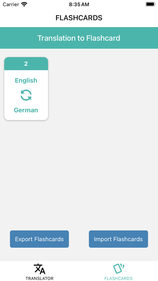 #5. Translation To Flashcard (iOS) 由: Zeeshaan Lakdawala