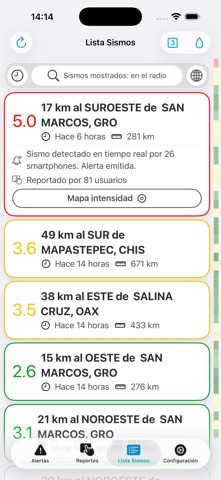 Sismo Detector App Store preview screenshot 5