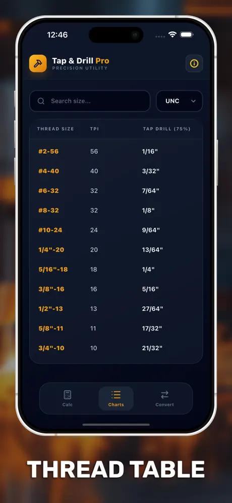 Tap & Drill Pro screenshot 4