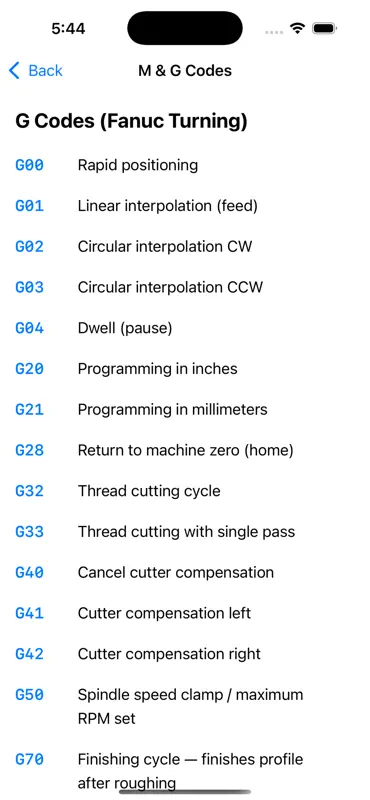Cnc Turning Programming Pro screenshot 8 of 10
