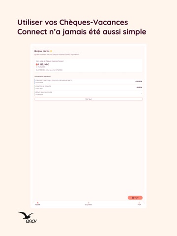 Chèque-Vacances iPad screenshot 1